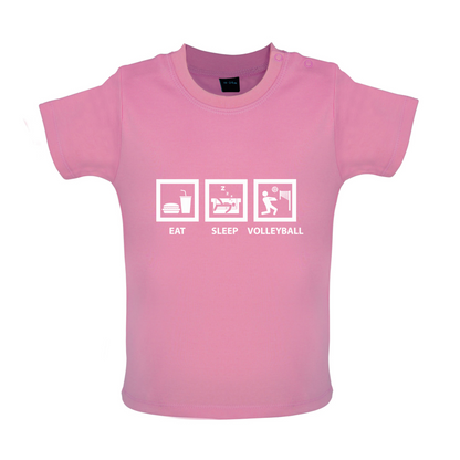 Eat Sleep Volleyball Baby T Shirt