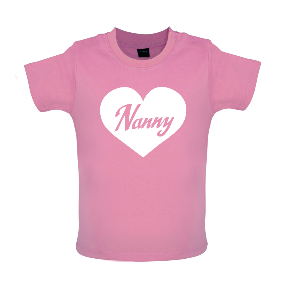 Heart Nanny Baby T Shirt