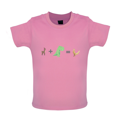 T-Rex, Deer, Kangaroo Baby T Shirt