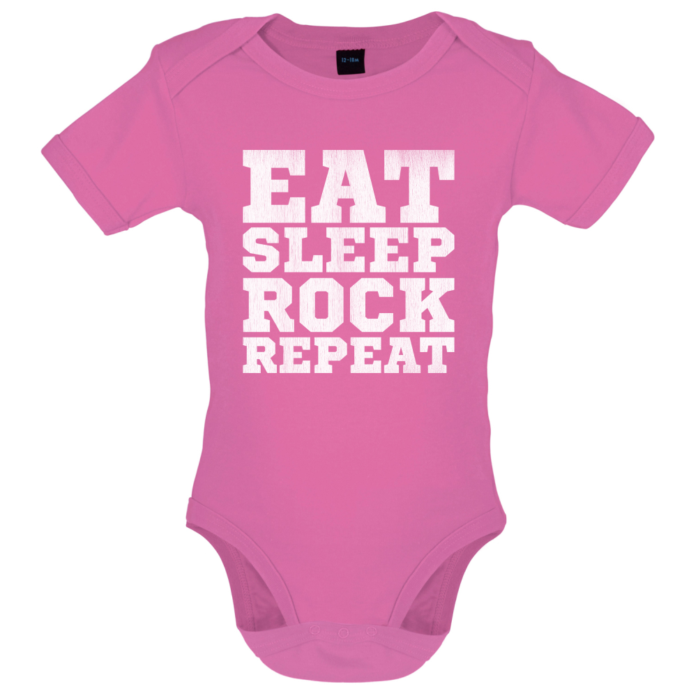 Eat Sleep Rock REPEAT Baby T Shirt