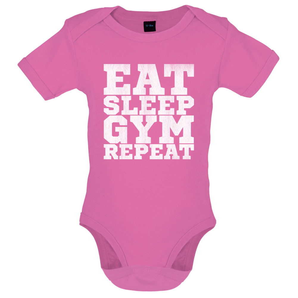 Eat Sleep Gym REPEAT Baby T Shirt