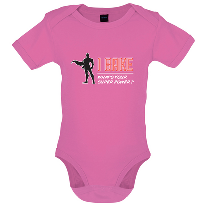 I Bake What's Your Super Power MALE Design Baby T Shirt