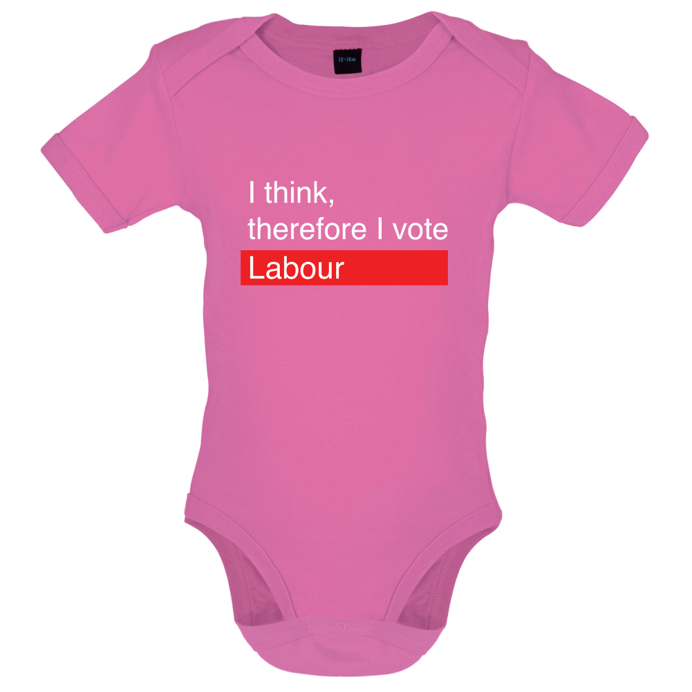 I think, therefore I vote Labour Baby T Shirt