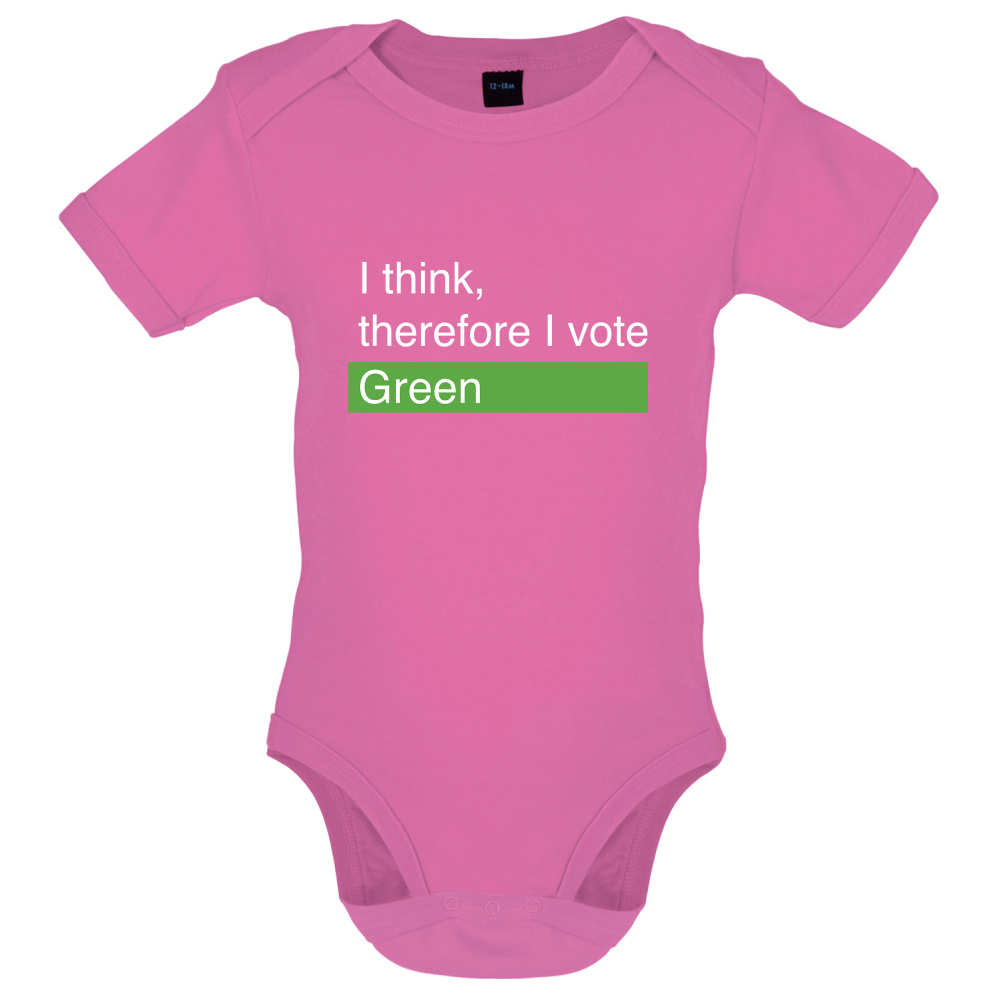 I think, therefore I vote Green Baby T Shirt