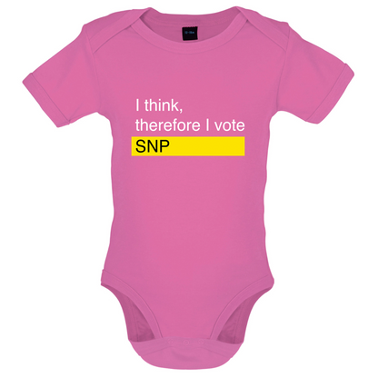 I think, therefore I vote SNP Baby T Shirt