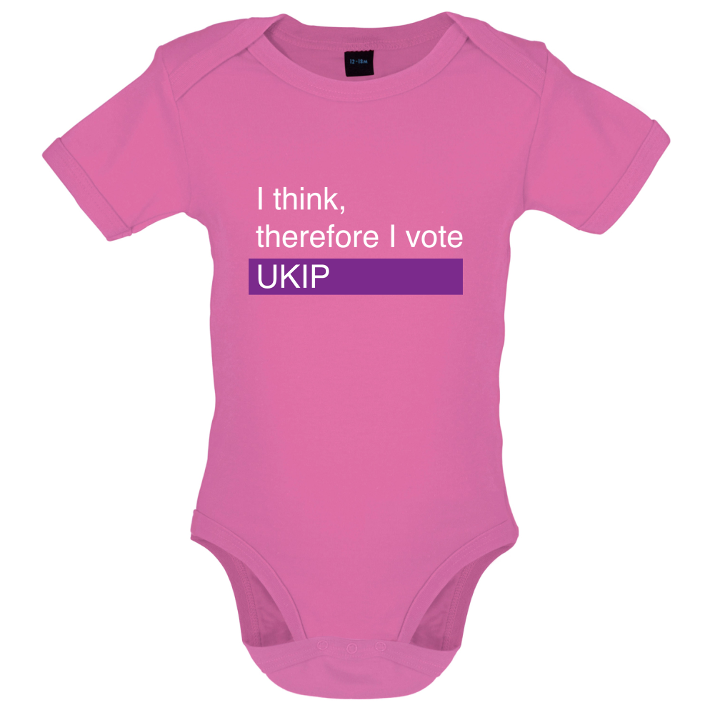 I think, therefore I vote UKIP Baby T Shirt