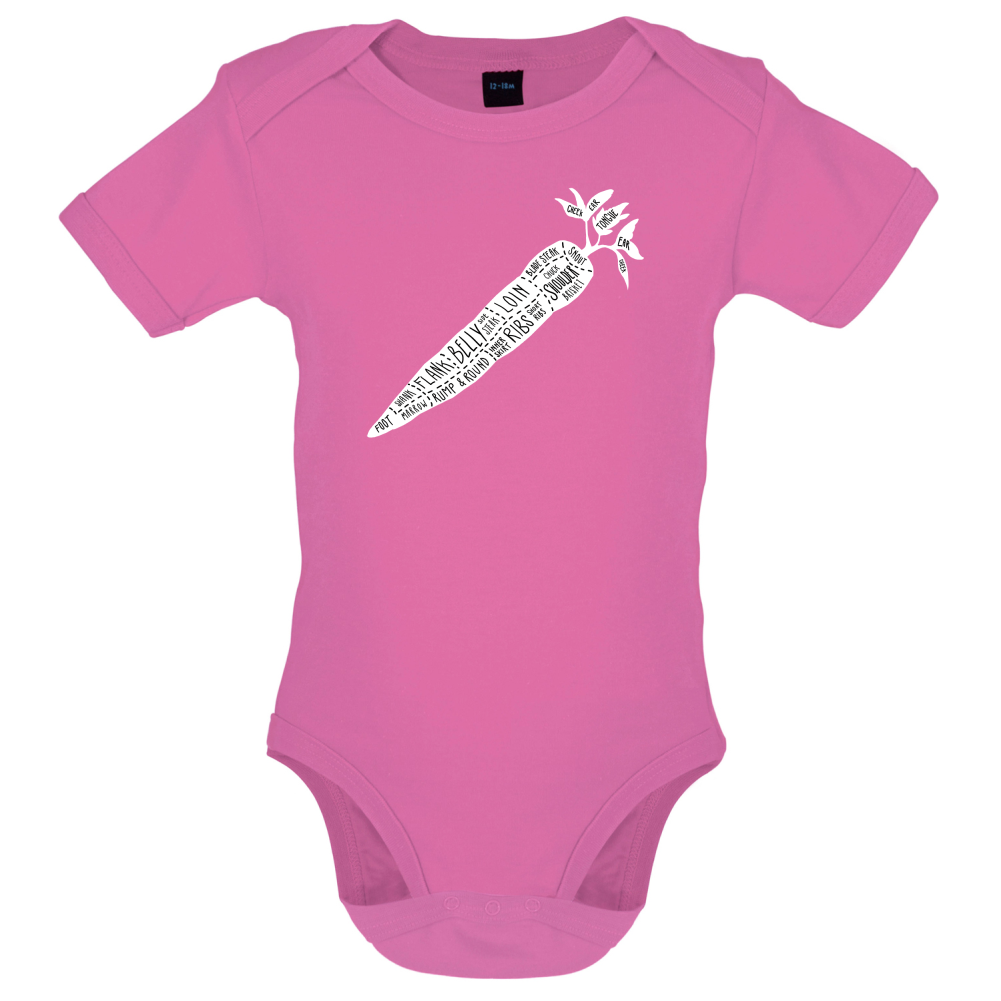 Butcher Carrot Diagram Baby T Shirt