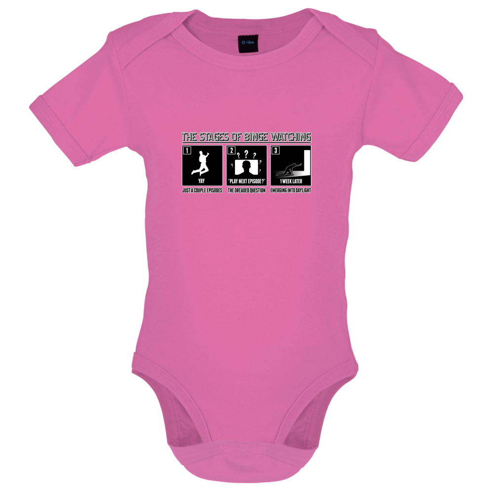 Stages Of Binge Watching Baby T Shirt