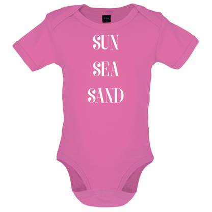 Sun Sea Sand Baby T Shirt