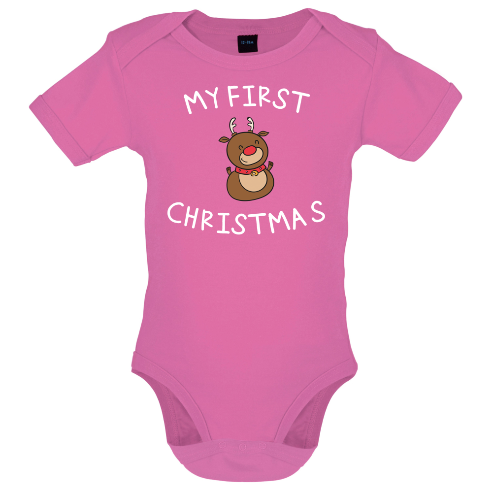 Reindeer First Xmas Baby T Shirt