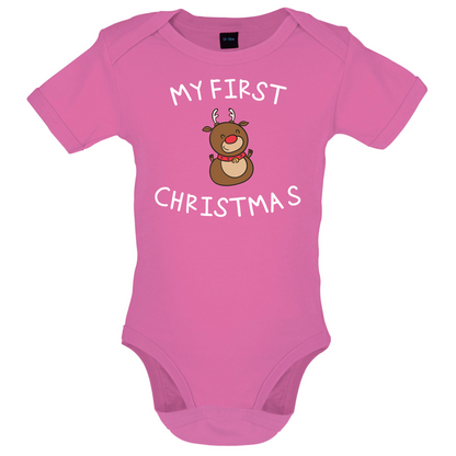 Reindeer First Xmas Baby T Shirt