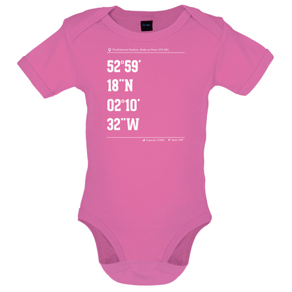 Stadium Coordinates Stoke  Baby T Shirt