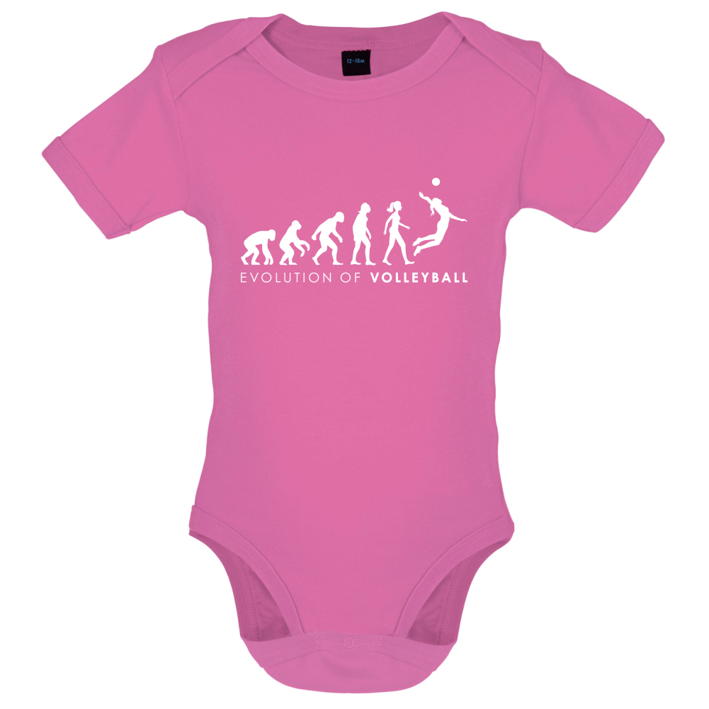 Evolution Of Woman Volleyball Baby T Shirt