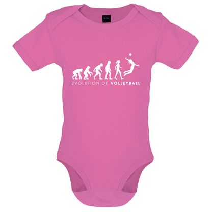 Evolution Of Woman Volleyball Baby T Shirt