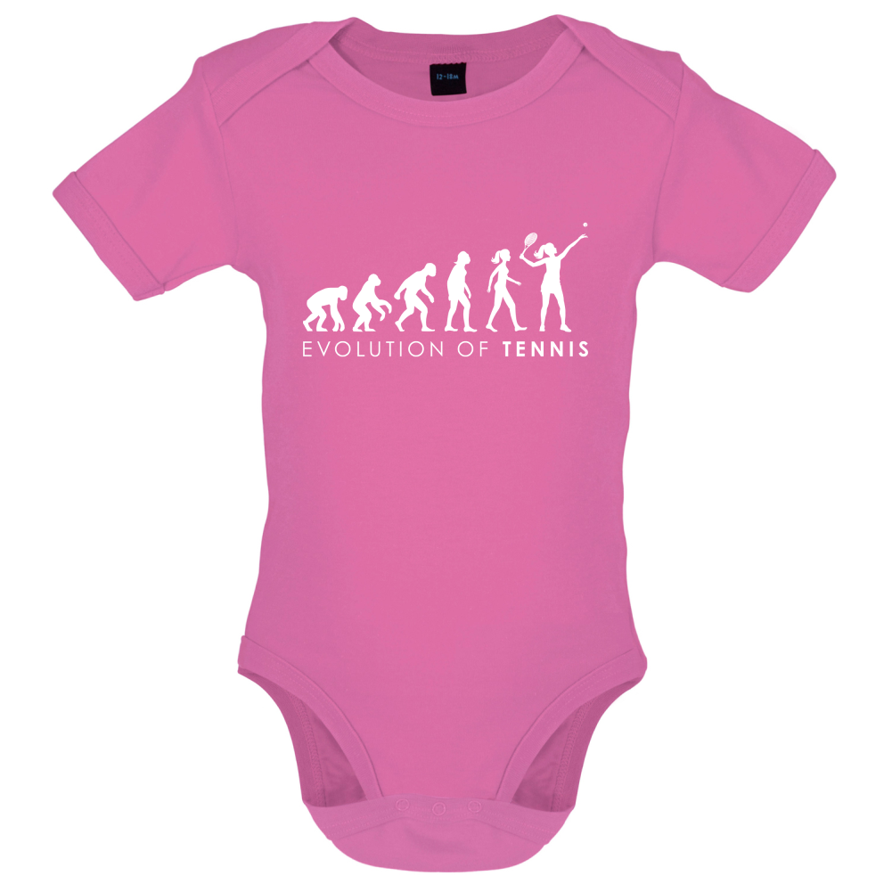 Evolution Of Woman Tennis Baby T Shirt