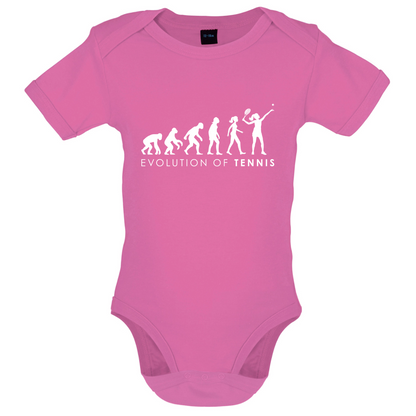 Evolution Of Woman Tennis Baby T Shirt
