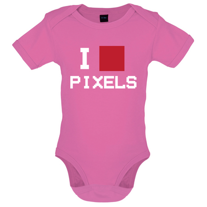 Pixel Heart Baby T Shirt
