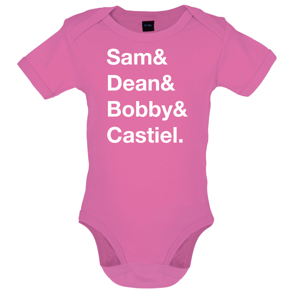 Sam & Dean & Bobby & Castiel Baby T Shirt