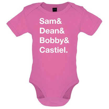Sam & Dean & Bobby & Castiel Baby T Shirt