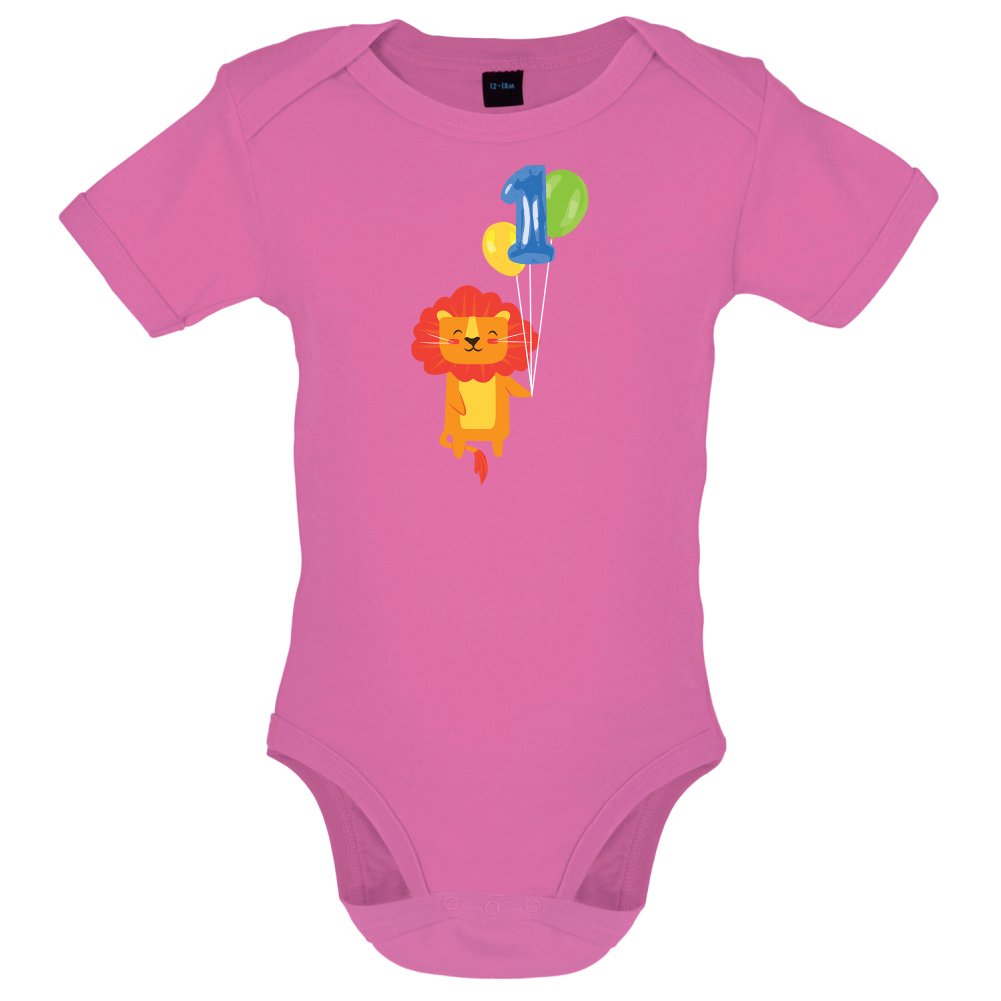 1st Birthday Lion Baby T Shirt