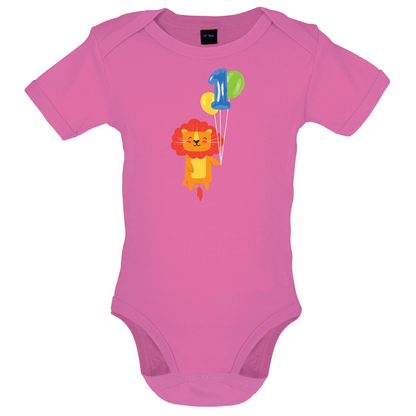 1st Birthday Lion Baby T Shirt