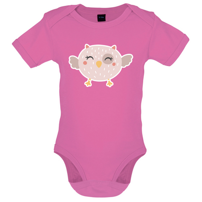Smiley Face Baby Owl Baby T Shirt