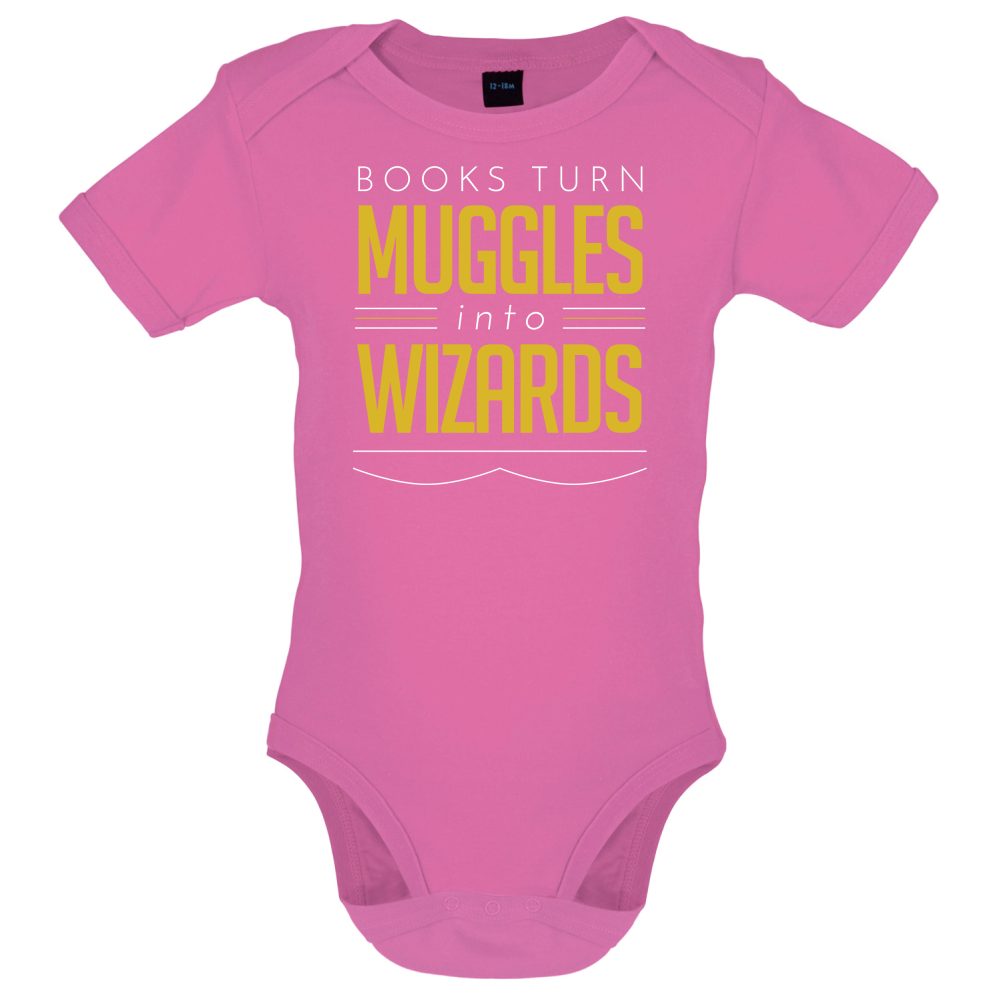 Books Turn Muggles Into Wizzards Baby T Shirt