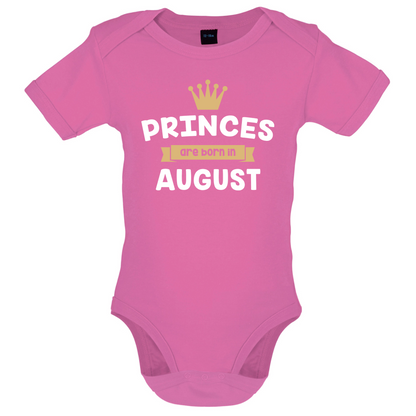 Princes Are Born In August Baby T Shirt