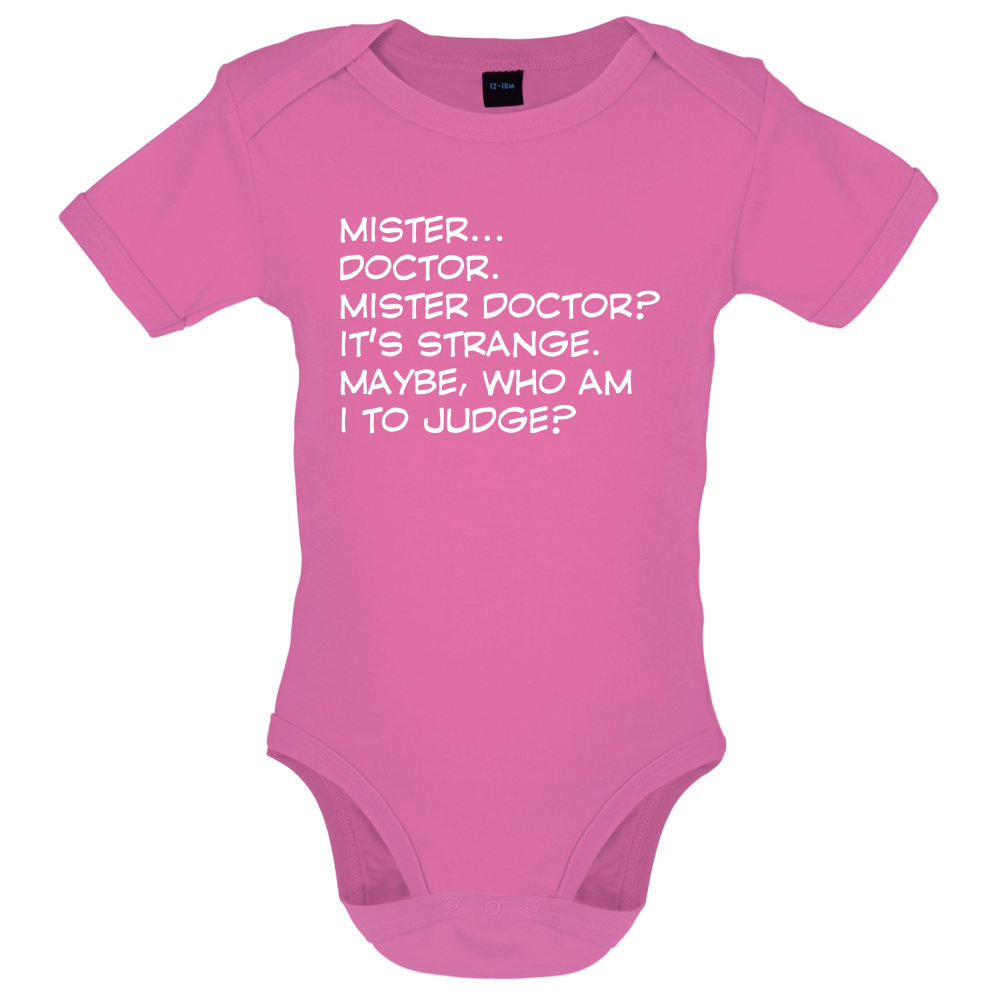 Mister Doctor It's Strange Baby T Shirt