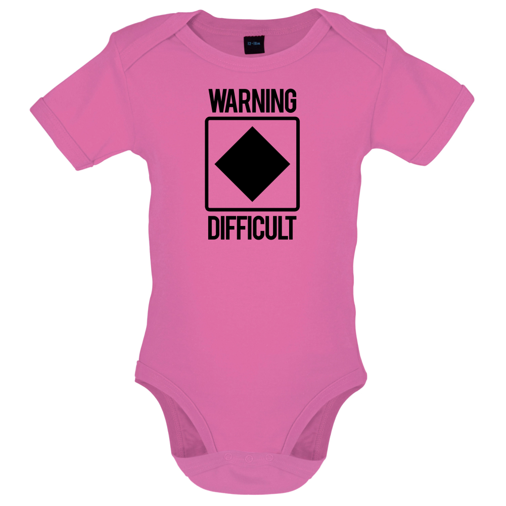 Warning Difficult Baby T Shirt