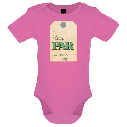 Paris Travel Tag Baby T Shirt