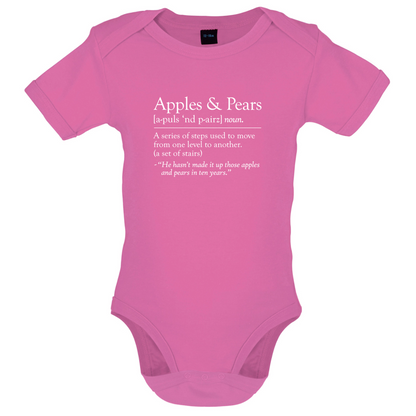 Apples & Pears Defenition  Baby T Shirt