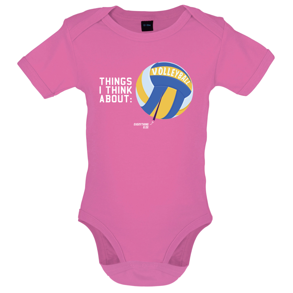 I Thiink About Volleyball Baby T Shirt