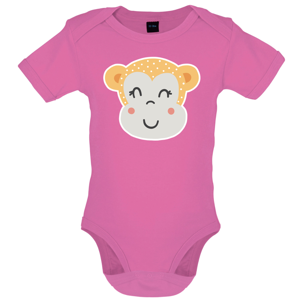 Smiley Face Monkey  Baby T Shirt