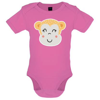 Smiley Face Monkey  Baby T Shirt