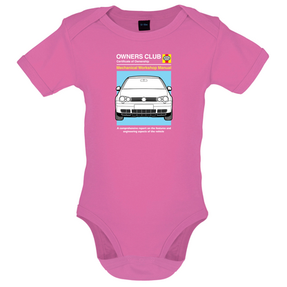 Car Owners Manual Golf MK4 Baby T Shirt