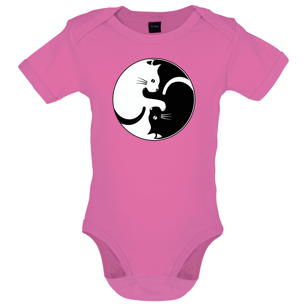 Yin Yang Cat Baby T Shirt