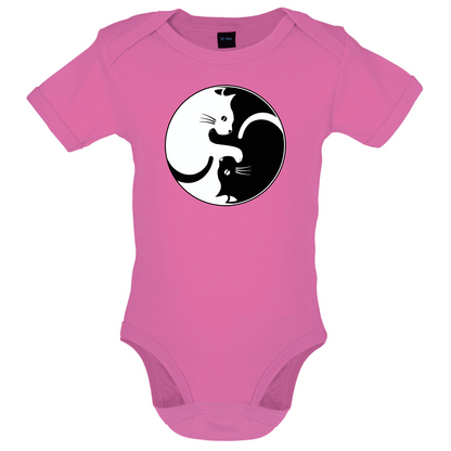 Yin Yang Cat Baby T Shirt