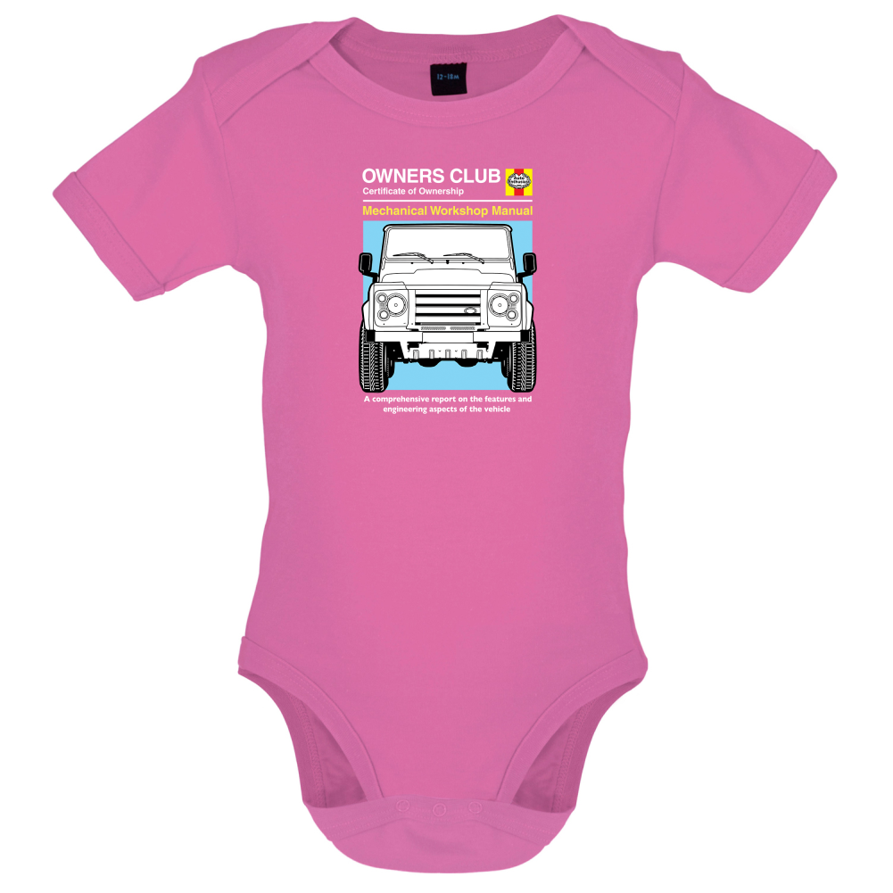 Car Owners Manual Land Rover Baby T Shirt