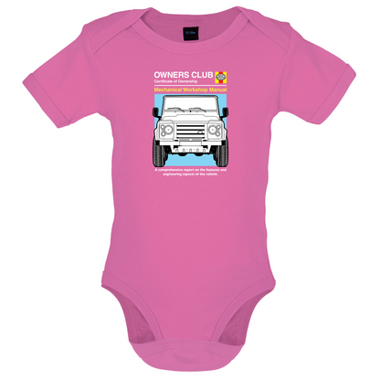 Car Owners Manual Land Rover Baby T Shirt