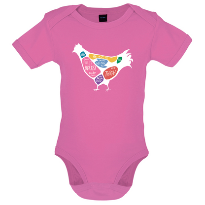 Butcher Chicken Diagram Baby T Shirt
