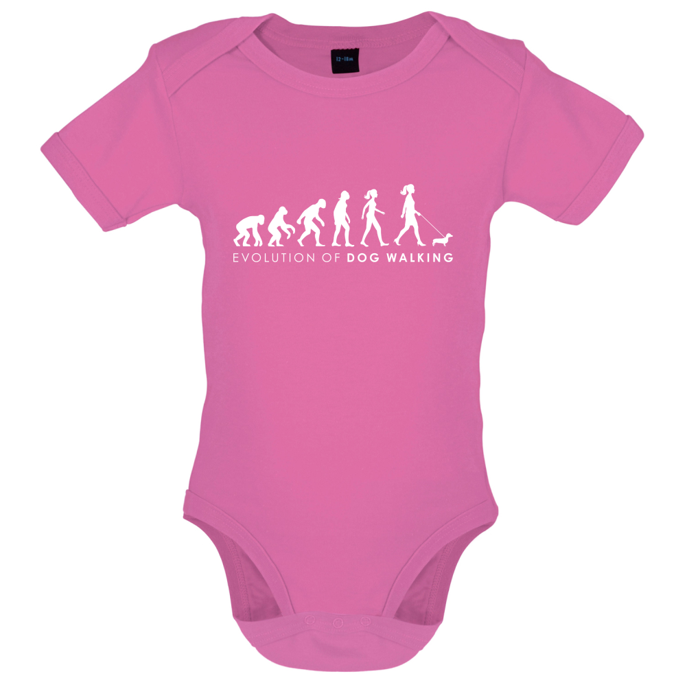 Evolution Of Woman Dog Walking Baby T Shirt