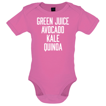 Green Juice Avocado Kale Baby T Shirt