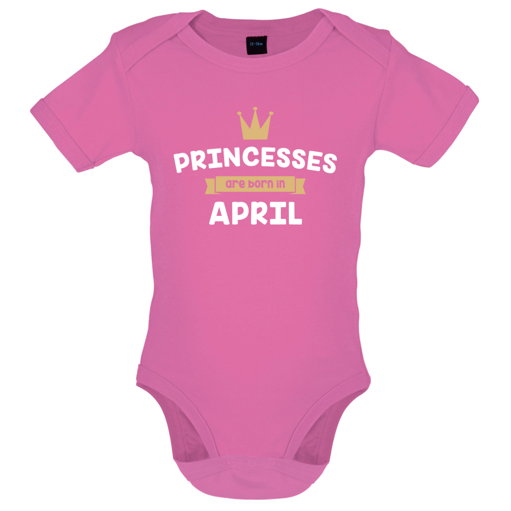 Princesses Are Born In April Baby T Shirt