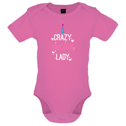 Crazy Unicorn Lady Baby T Shirt
