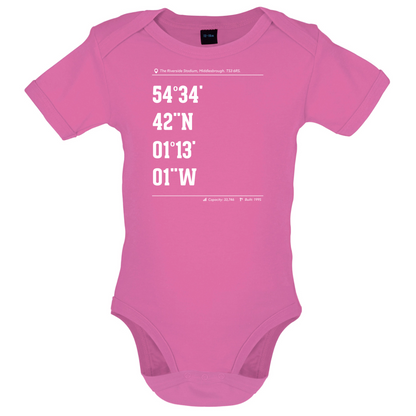 Stadium Coordinates Middlesborough Baby T Shirt