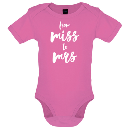 From Miss To Mrs Baby T Shirt