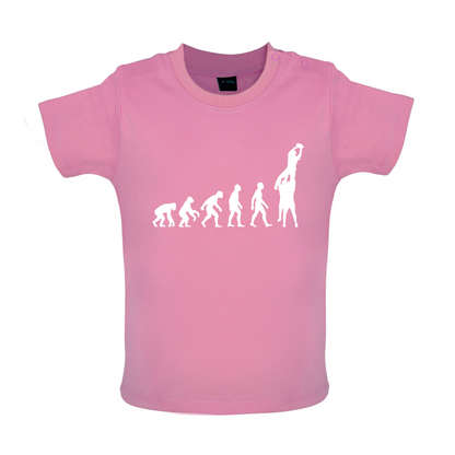 Evolution of Rugby Line Out Baby T Shirt