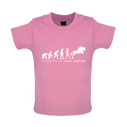 Evolution Of Woman Show Jumping Baby T Shirt