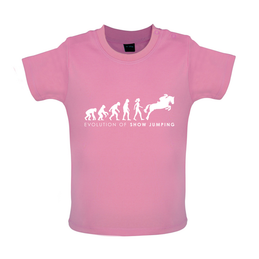 Evolution Of Woman Show Jumping Baby T Shirt